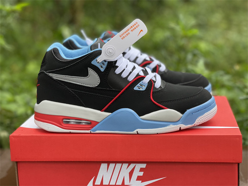 Original class Nike Air Flight 89_ black_ blue and orange color color full code shipment 39--45-dc99408d